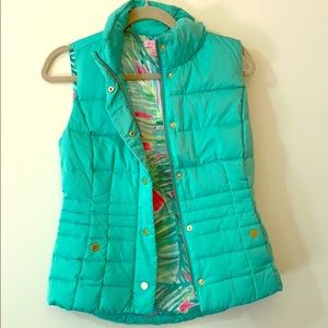 Mint green Lilly Pulitzer down vest